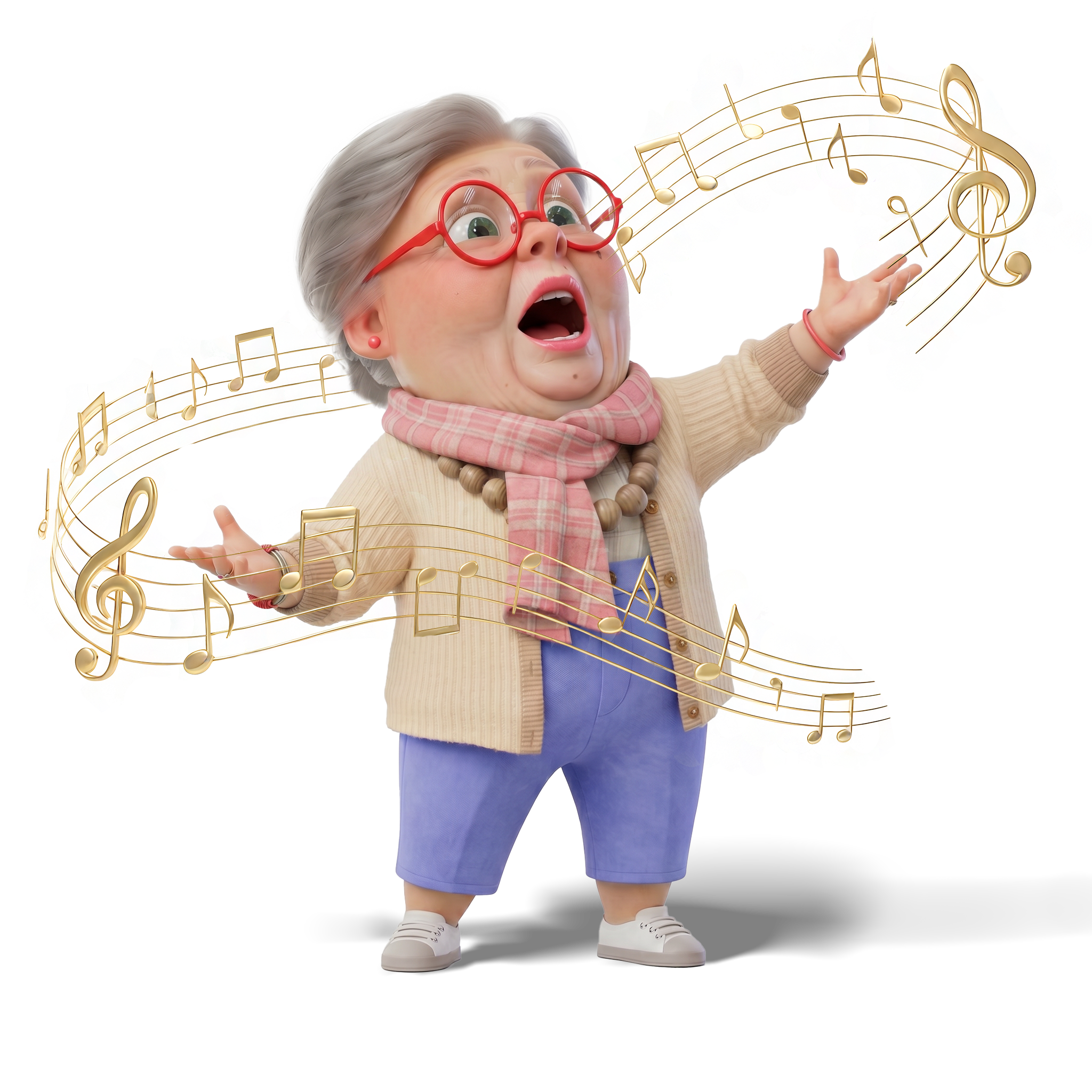 Sophia singing sticker